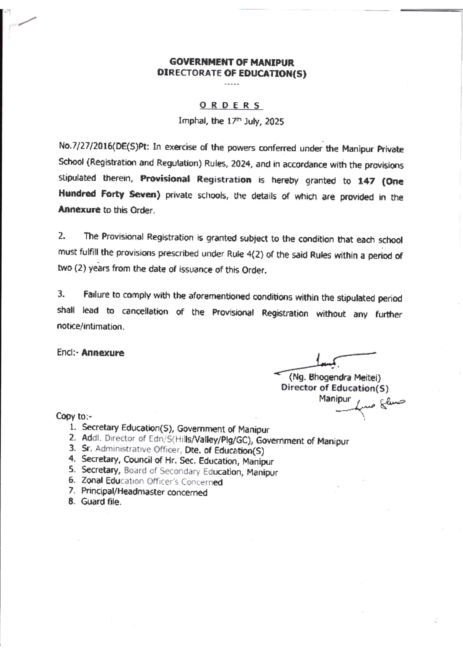 Recognition Certificate